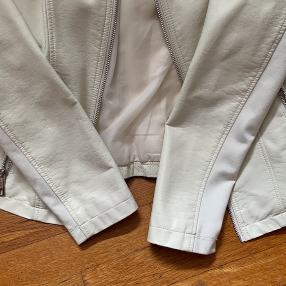 Off white Kenneth Cole leather jacket - Picture 3 of 3